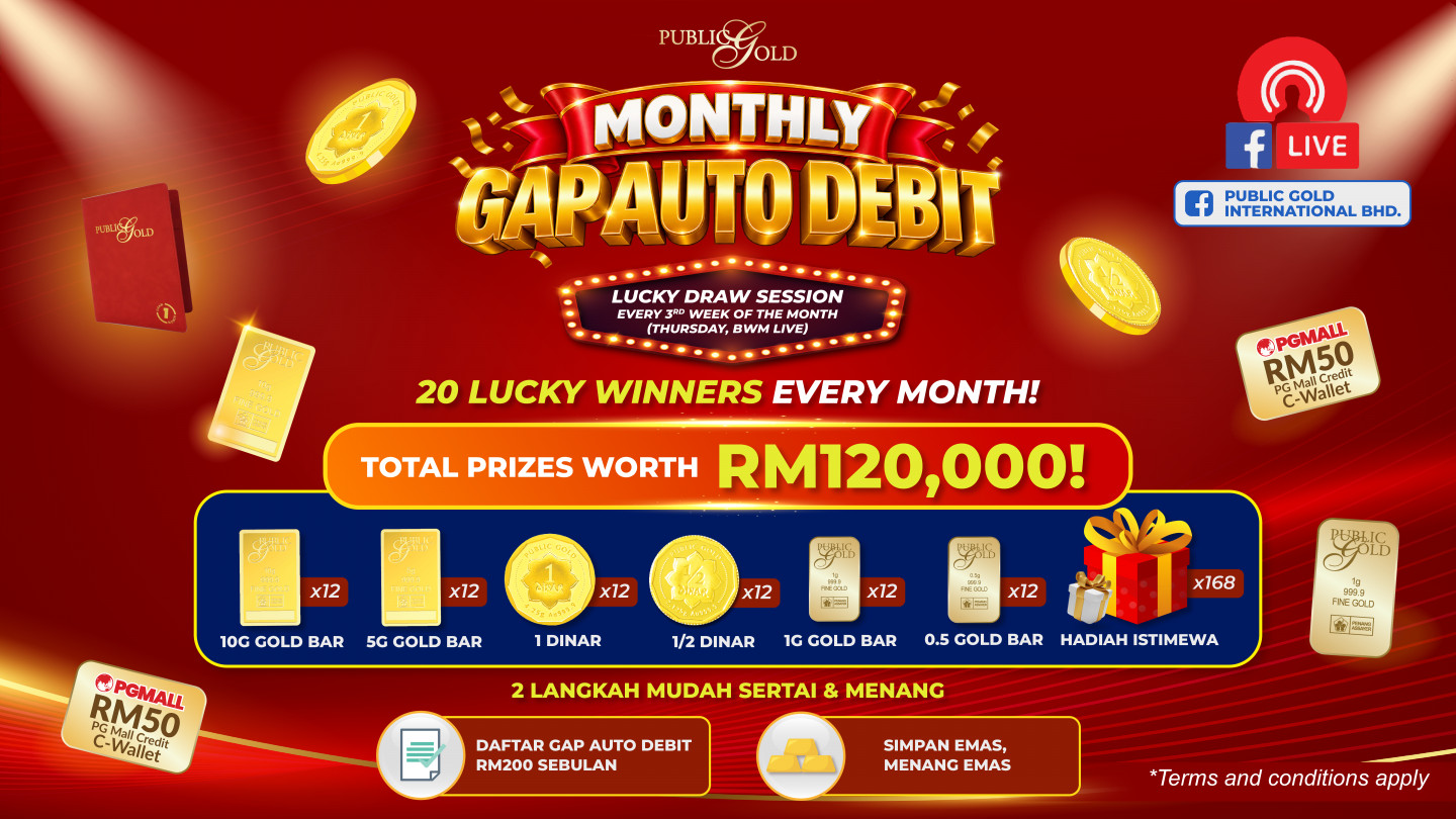 GAP Auto Debit - Peluang Menang Hadiah RM120,000 Setahun!