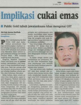 M Dato' interview from Harian Metro 23 April 14